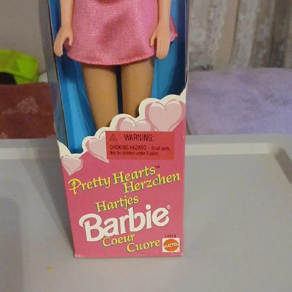 Barbie Pretty Hearts Doll with Pink Outfit